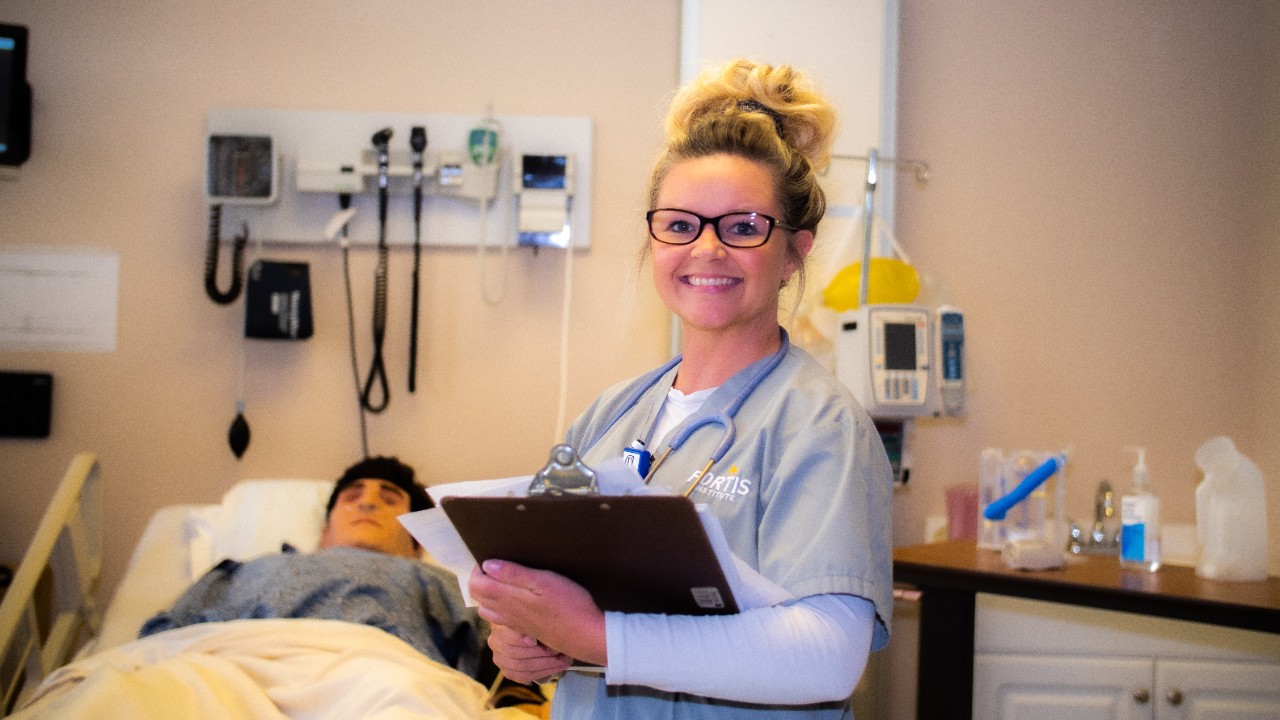 smiling nursing student